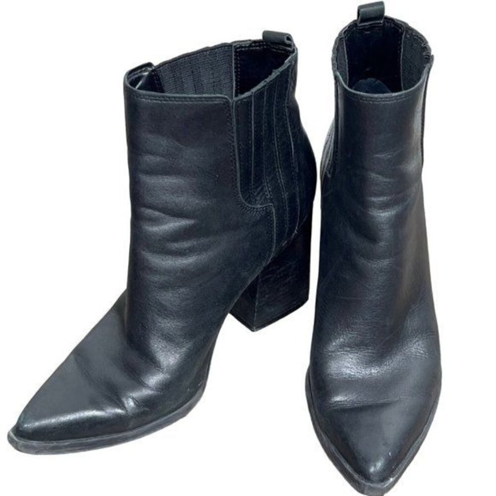 Marc Fisher Alva Pointed Toe Boot Black Size 8 - image 1